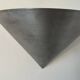 Pair of vintage conical wall lights, brushed metal, France 1970.