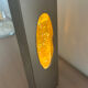 Vintage Space Age glitter lamp brushed aluminium year