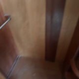 Small English wardrobe from the Art Deco period in walnut veneer - The elegance of rarity