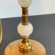Vintage marble and velvet metal lamp