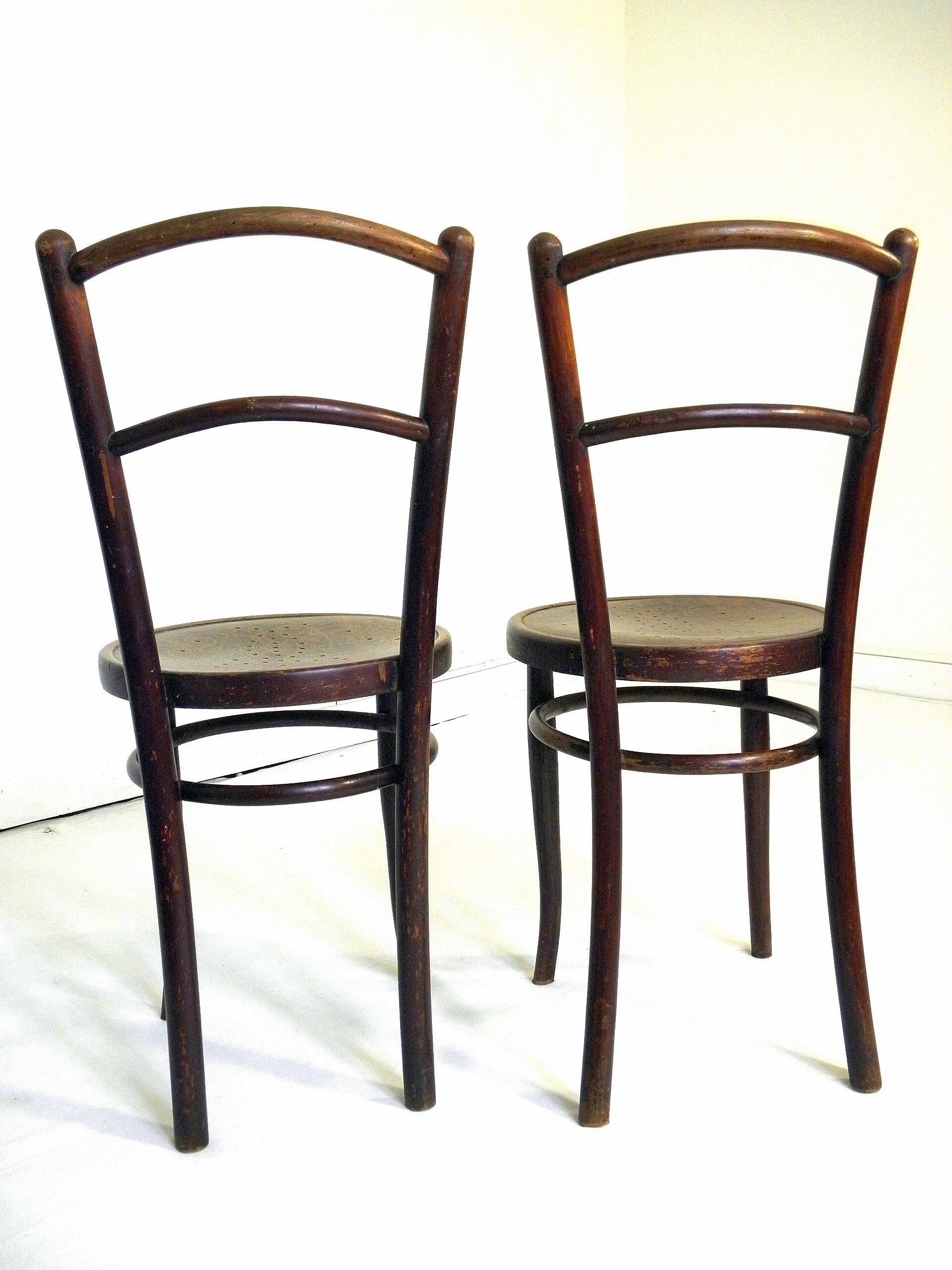 Pair of chairs Bistro Kohn, Austria 1900.