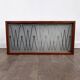 Small glass-fronted wall cabinet in teak with drawers, Denmark, 1960.
