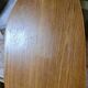 asymmetrical coffee table (free form) 1960 a 70 , plate blond foot conical foot 90x42xh49