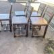 Lot de 5 Chaises en bois de style Louis XIII