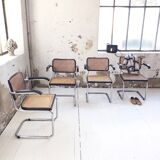 Set 4 chairs S64 by Marcel Breuer for Thonet