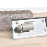 Pair rectangular ceiling or wall flush mount lamps