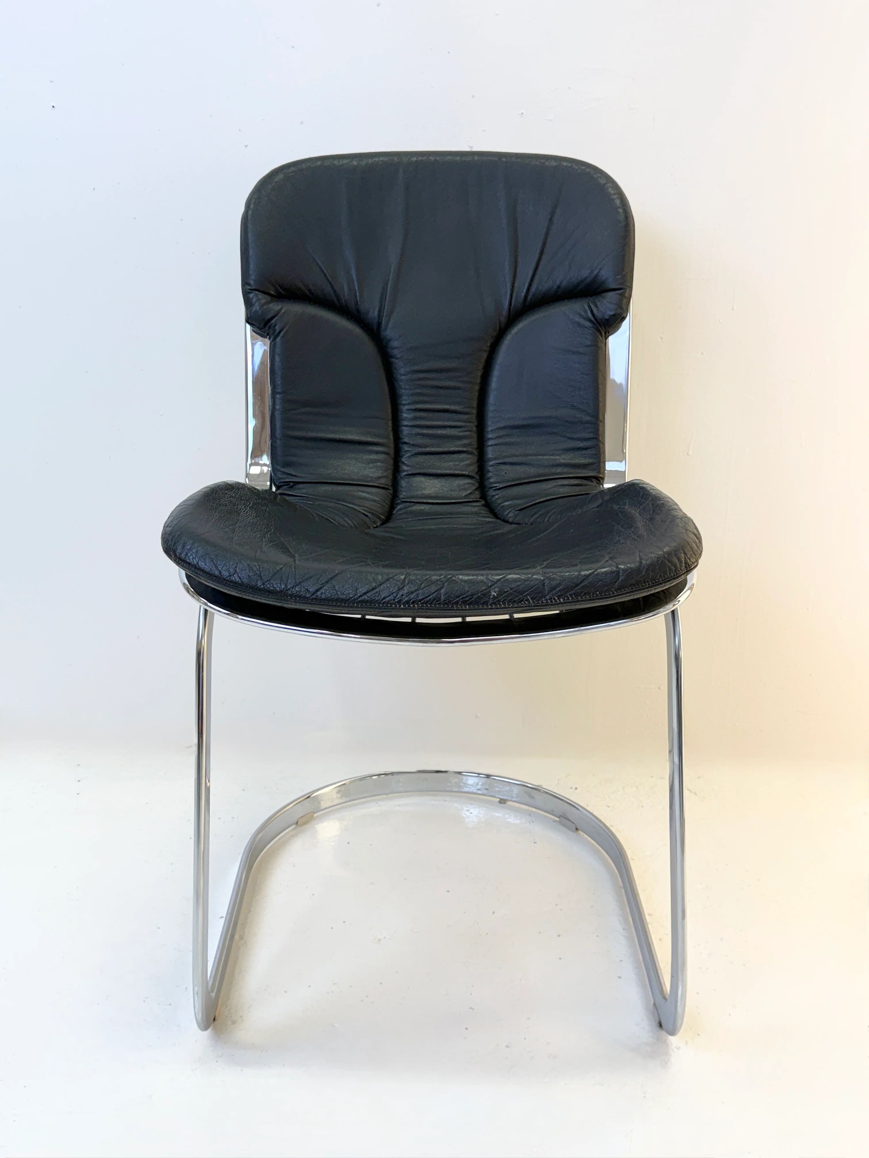 Set of 4 chairs by Willy Rizzo, 1970s