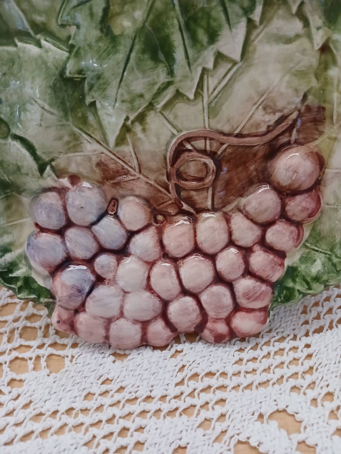 Antique oval slip dish