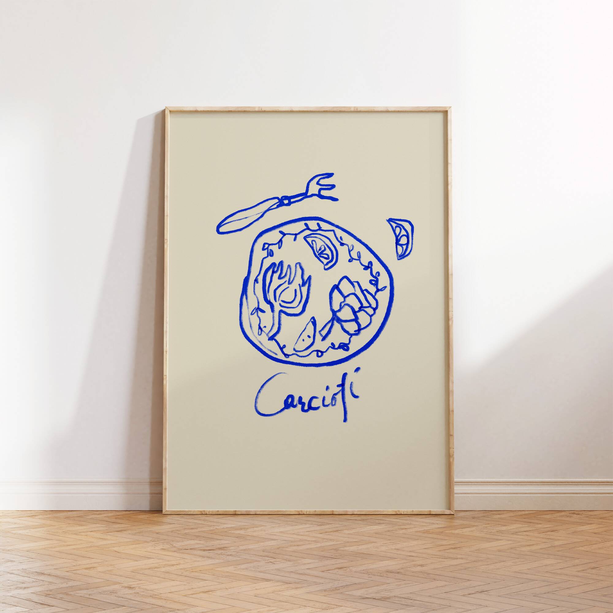 Naive Illustration giclee print, 50x70cm