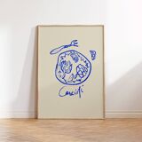 Naive Illustration giclee print, 50x70cm