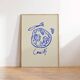 Naive Illustration giclee print, 50x70cm