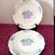 Ansemble de7 anciennes assiettes ,  Gien