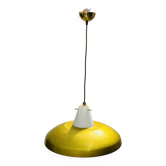Suspension Philips vintage style Louis Kalff mustard