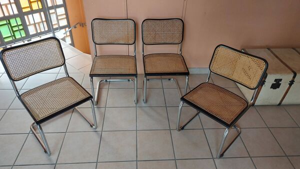 Série de 4 chaises Cesca B32