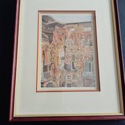 Frame with watercolour
