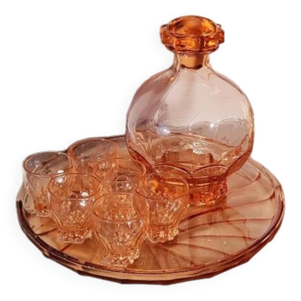 Service à liqueur rosaline