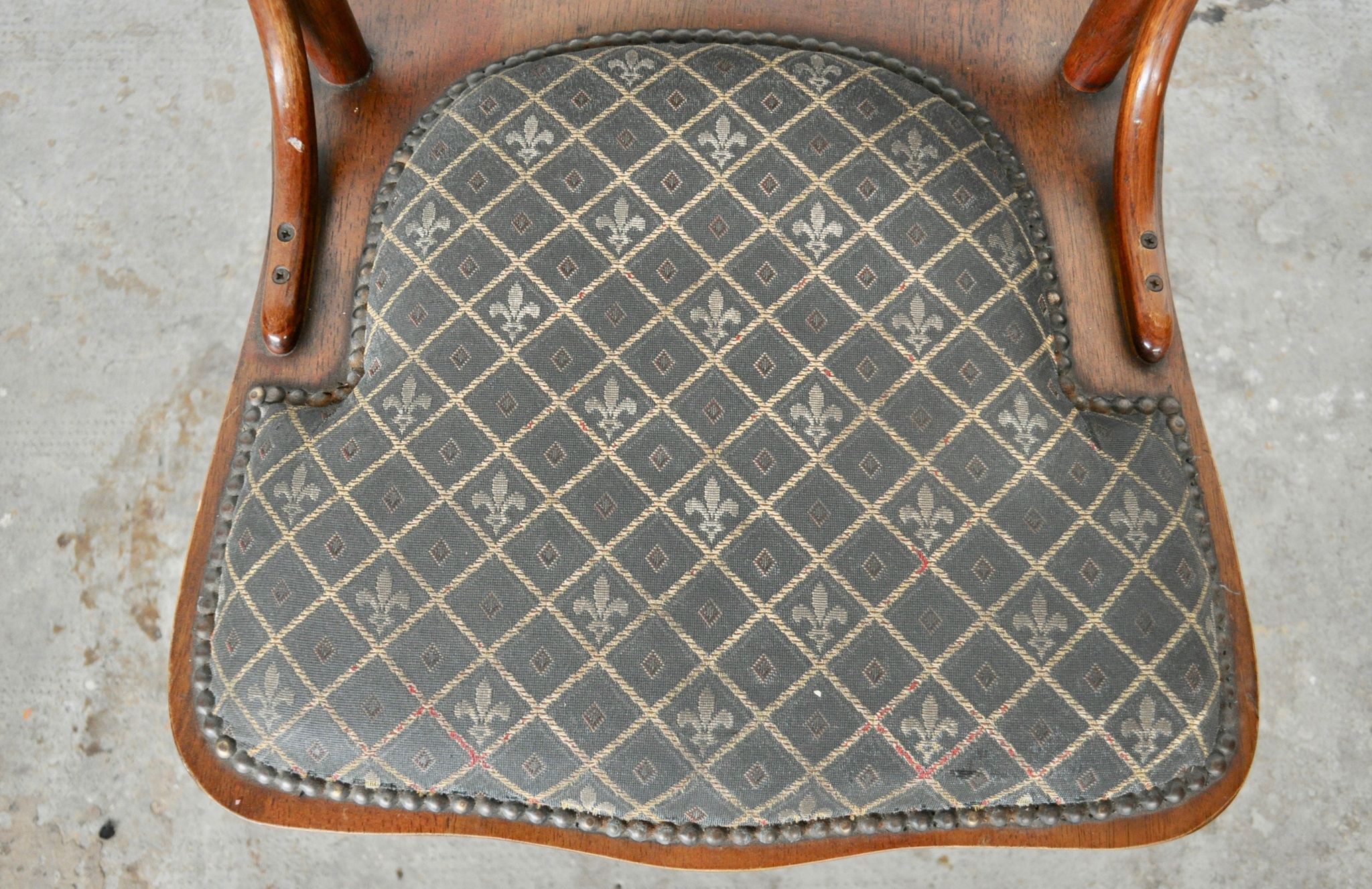 Vintage ash dining chairs, 1920