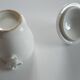 6 glassed antique porcelain covered jars for foie gras or entremets