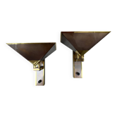 2 appliques vintage en bronze