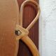 Rattan mirror vintage apple 1960 1970  33x32cm