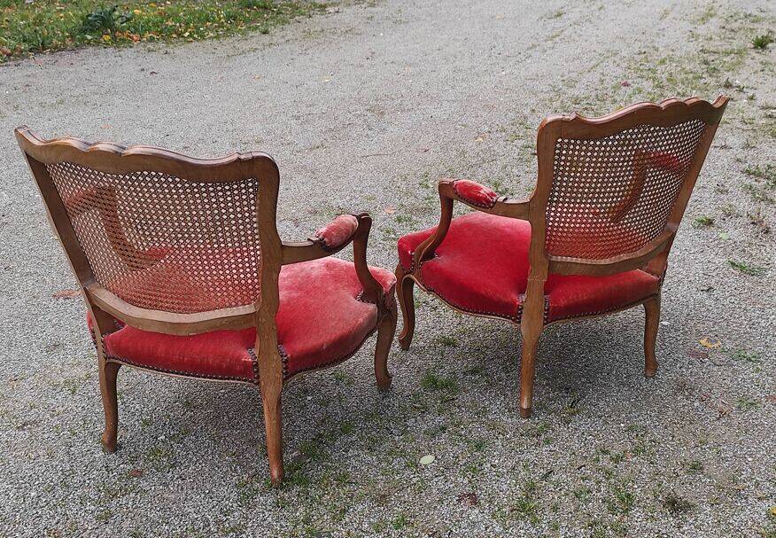 Pair of Louis XV armchairs