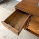 Antique teak craft shop furniture / counter / haberdashery display cabinet.