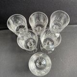 6 Baccarat Champigny wine glasses