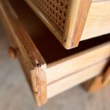 Rattan chest of drawers