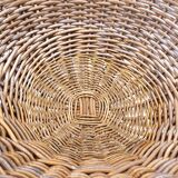 Set of 4 rattan pod chairs 60s