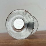 Mid-century modern glass and metal door handle from the space age, Germany, 1960s.