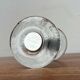 Mid-century modern glass and metal door handle from the space age, Germany, 1960s.