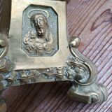Brass or bronze tripod lamp base