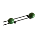 Product BHV Kids Patère 3 green wooden balls