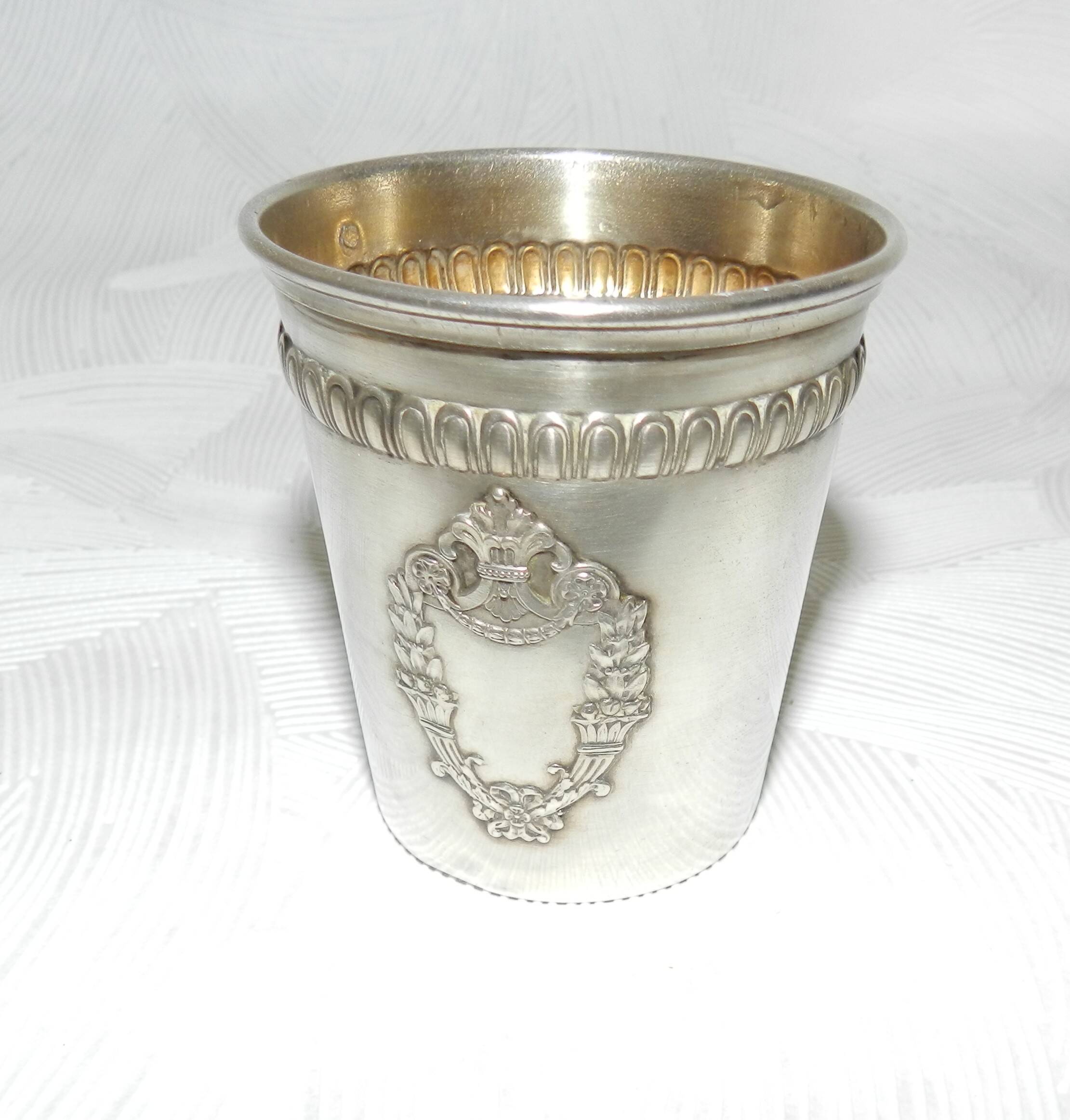 Solid silver cup, Minerva hallmark