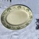 Large antique serving dish Sarreguemines Palmyre – floral earthenware v