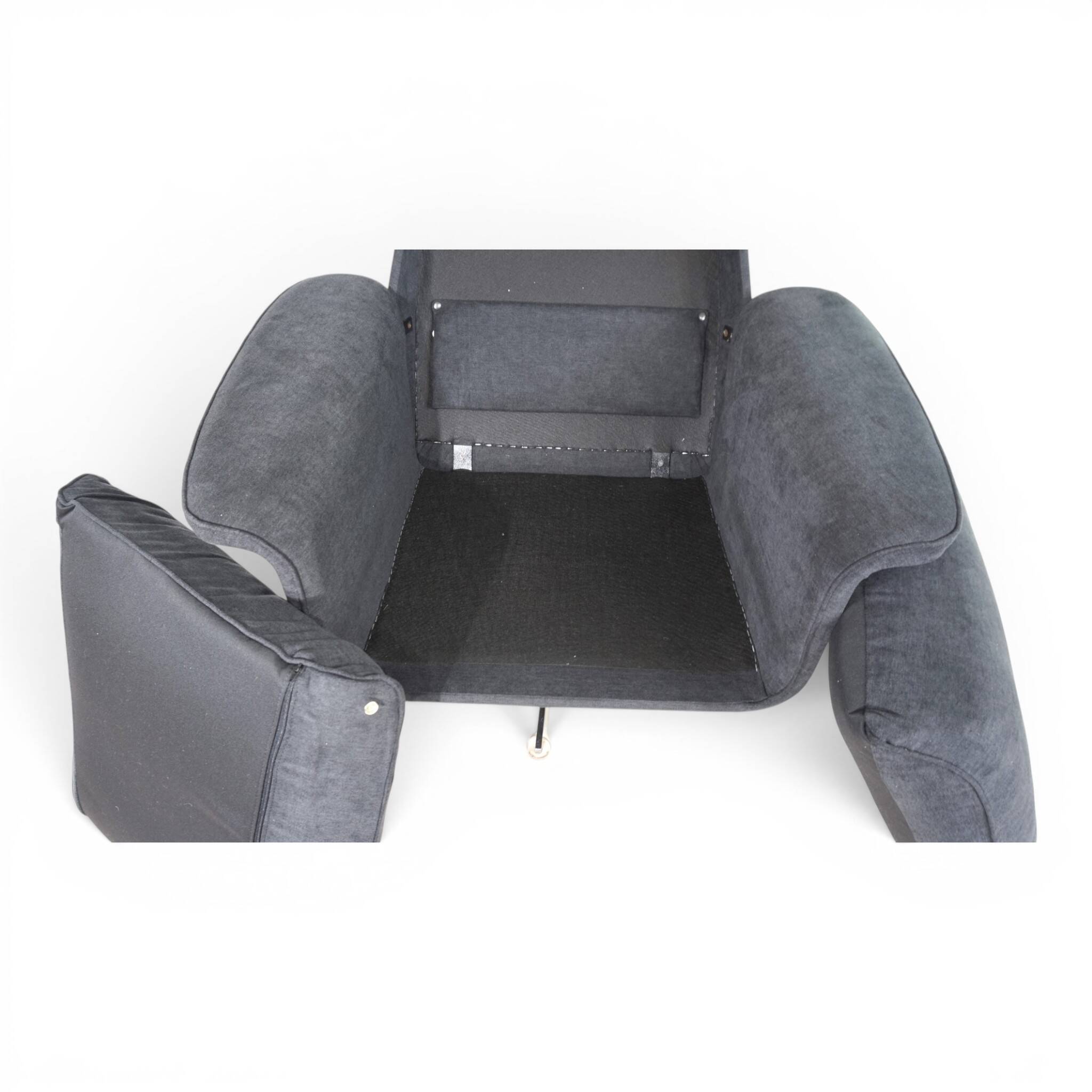 Kaufeld Siesta 62 lounge chair with ottoman by Jacques Brule, 1960