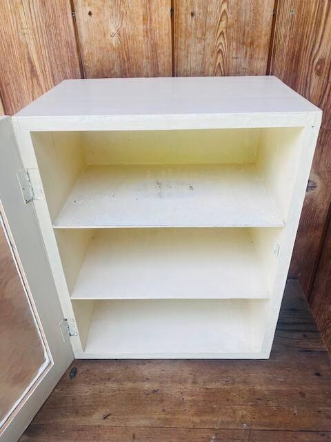 Vintage medicine cabinet.