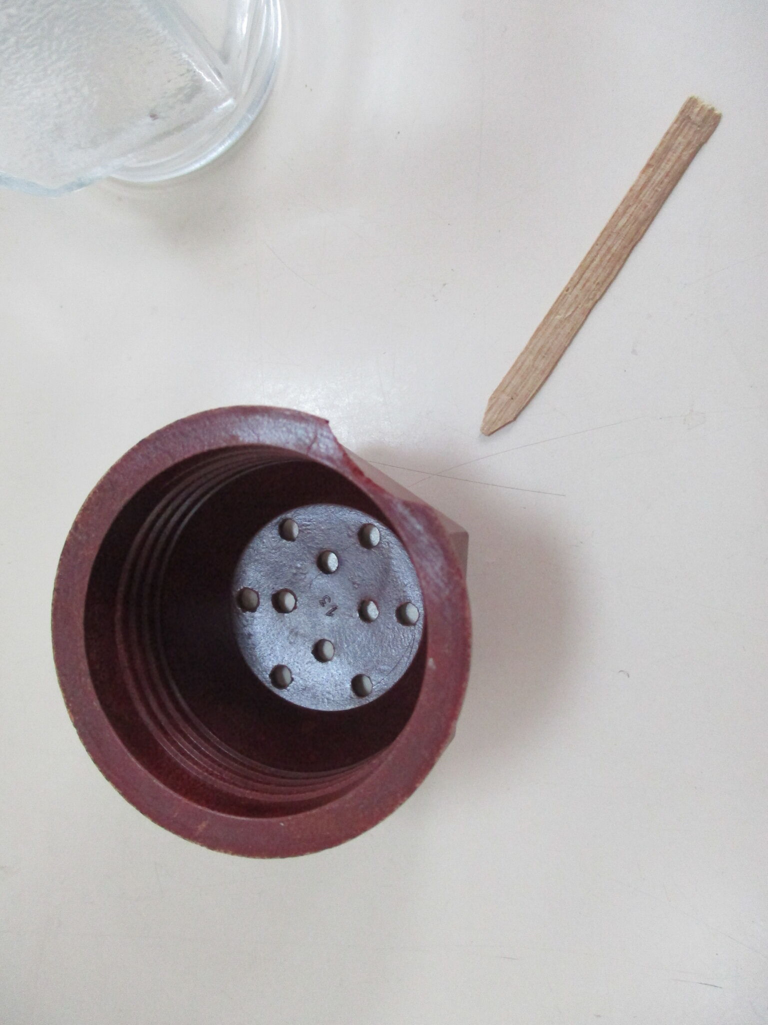 Sprinkler glass and bakelite - deco art