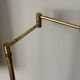 Holtkötter telescopic desk lamp in brass, Germany 1980