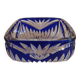 Vintage blue bohemian crystal pocket empty cup