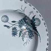 Set of 10 hollow plates Terre de Fer XIXth, model Madrid