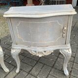 Pair of beech bedside tables