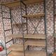 Industrial iron and wood shelf