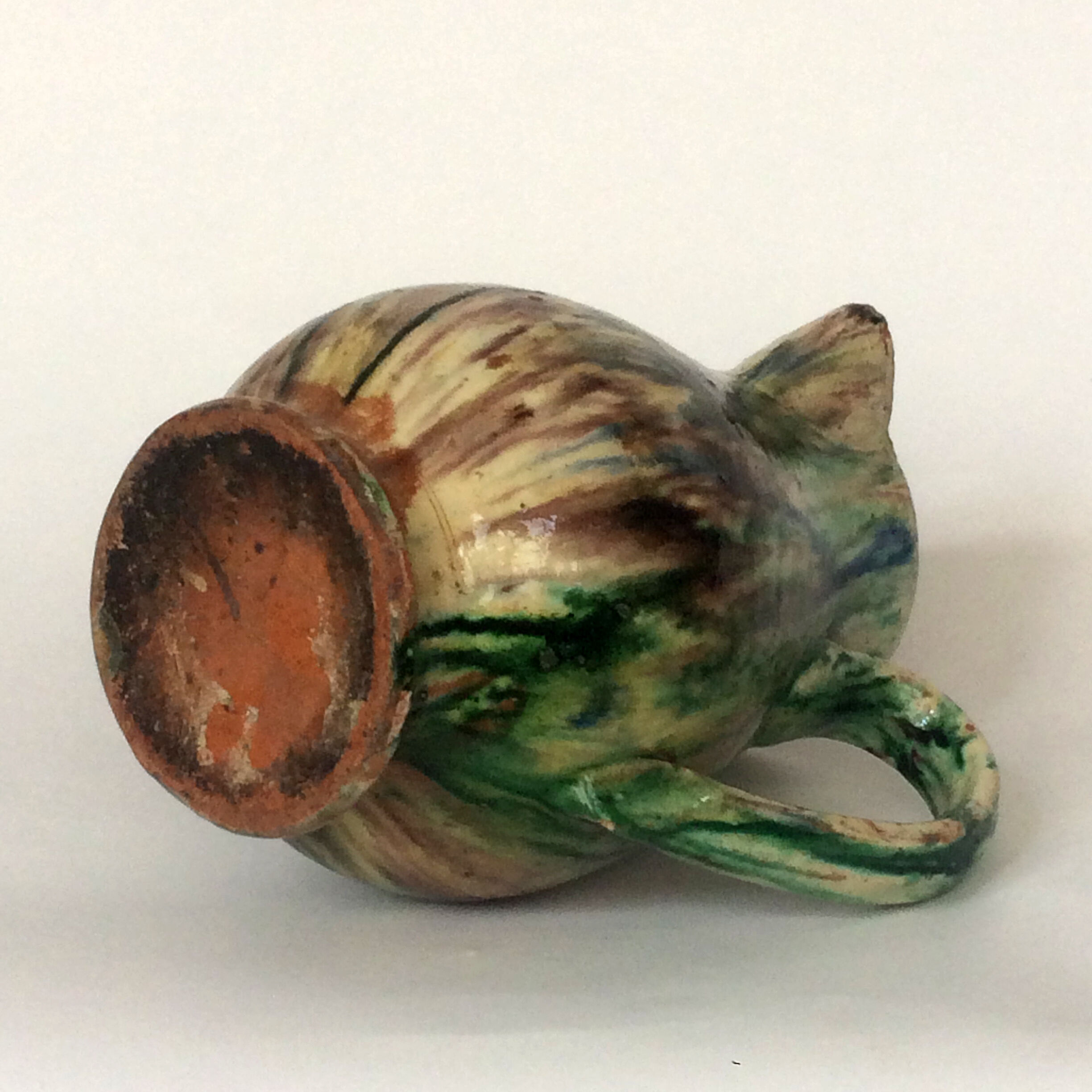 Glazed earth jug