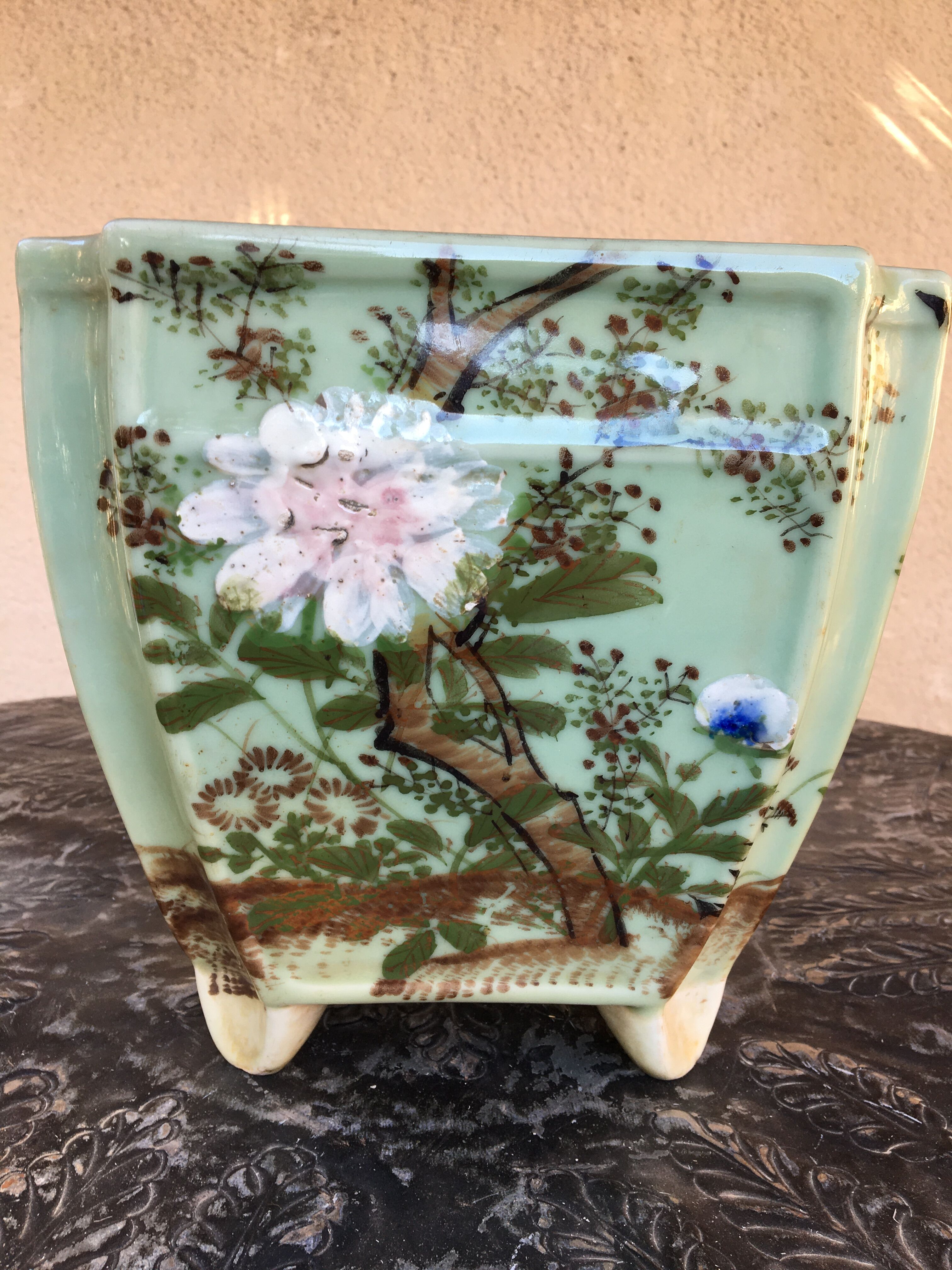 Celadon Japanese pot cover