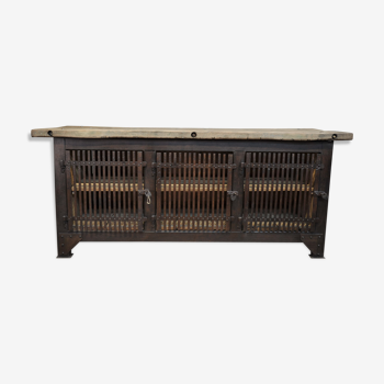 Industrial low steel and beech furniture 1920