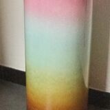 Umbrella door large vase in multicolor earthenware