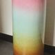 Umbrella door large vase in multicolor earthenware