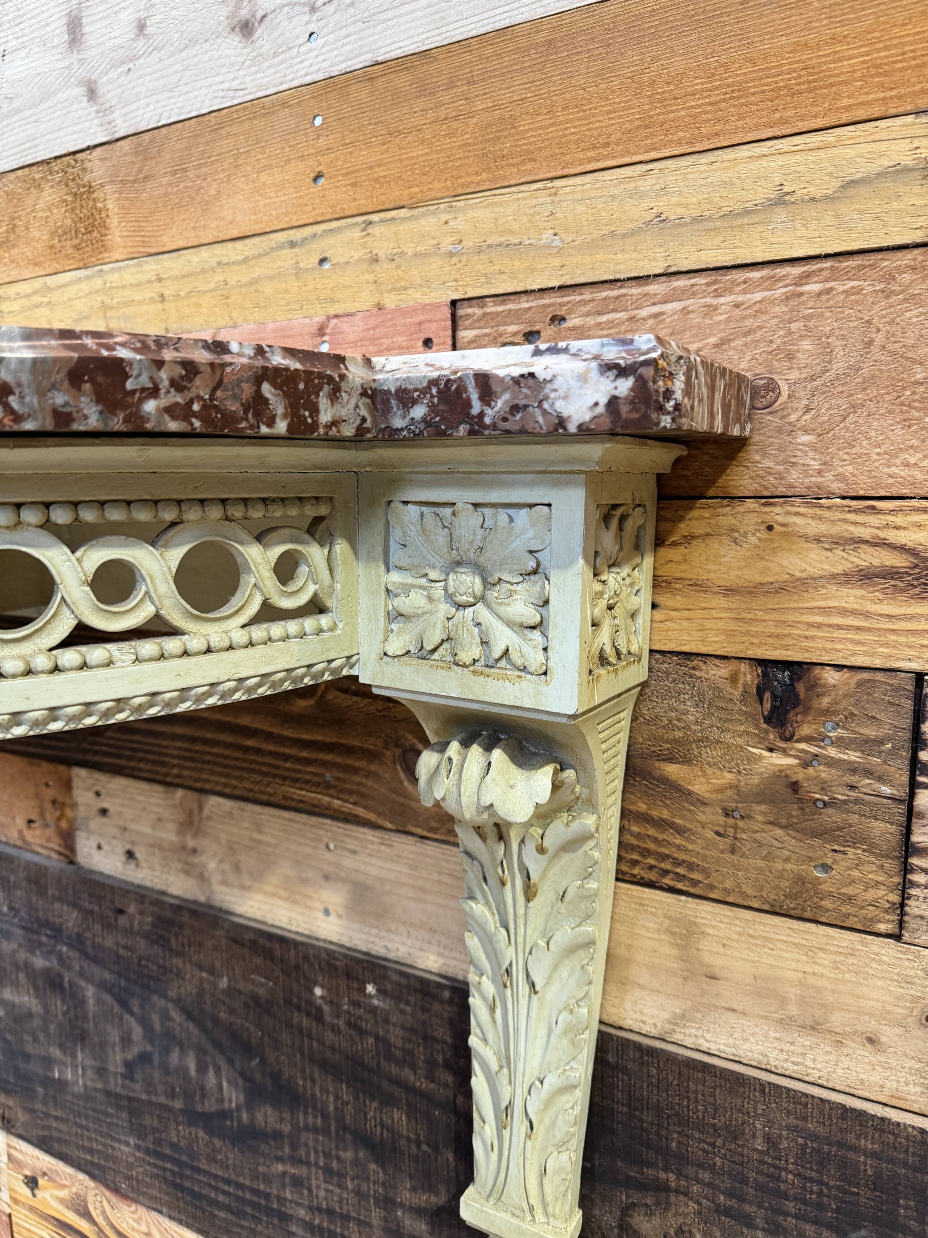 Console murale de style Louis XVI, années 1970