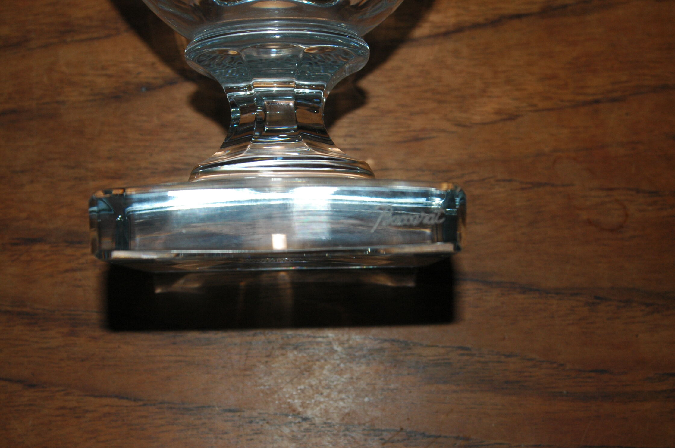 Baccarat crystal baluster vase